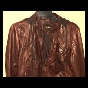 Cole Haan leather bomber